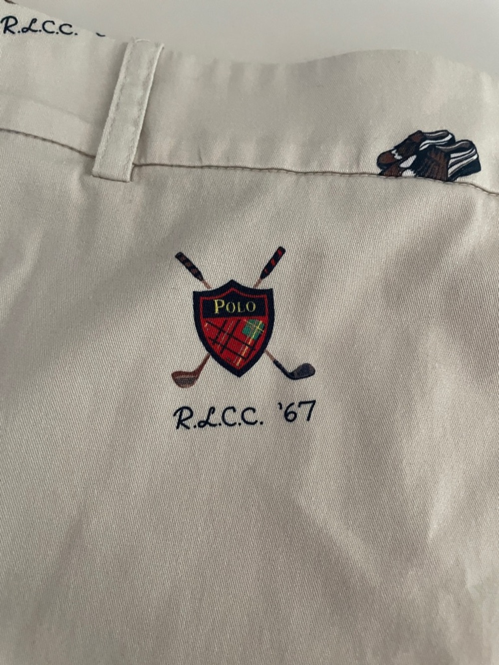 POLO Ralph Lauren global Cream Mini Skirt with Multicolor Golf Motif - Picture 8 of 12